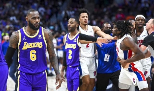 体育平台-主裁解释湖人活塞冲突判罚 詹皇二人或被追加禁赛